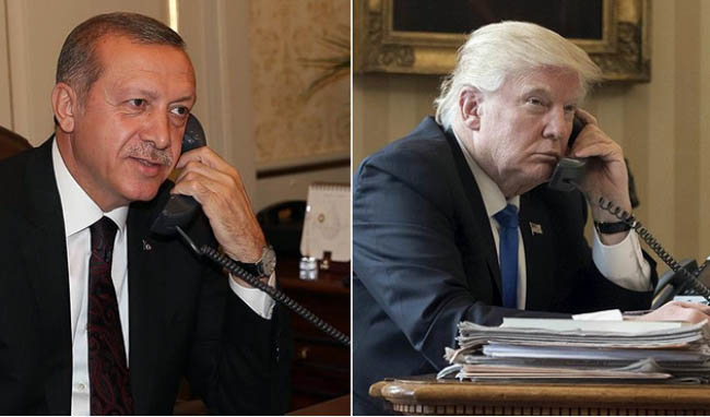 ترامپ و اردوغان بر همکاری مشترک  در قبال سوریه تأکید کردند